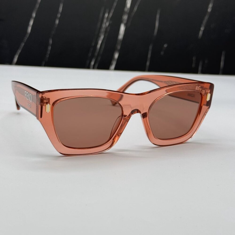 NEW FE40100I 72S FENDI SHINY PINK WOMEN FENDI SUNGLASSES - Picture 4 of 11